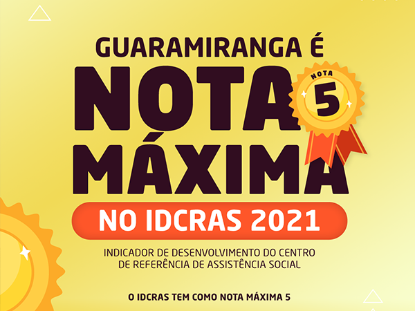 Guaramiranga é nota máxima no IDCRAS 2021